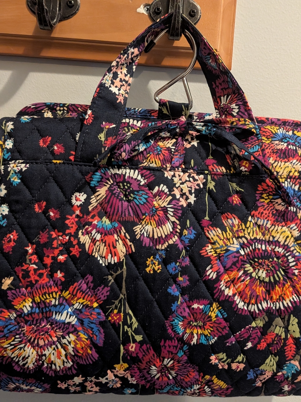 Vera Bradley Black Floral Hanging Cosmetic Organizer - Multicolor - Picture 6 of 8